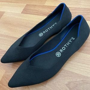 Rothy’s “The Point” black flats size 11